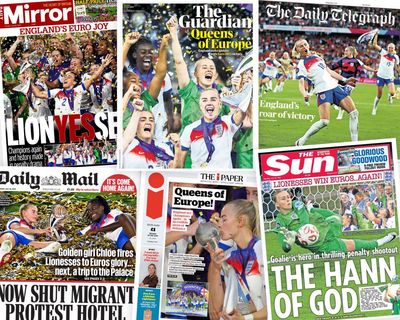 ‘Roar of victory’: what the papers say about the Lionesses’ Euro win