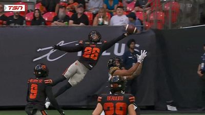 CFL Defensive Back Hauled In One of the Best Interceptions You'll Ever See