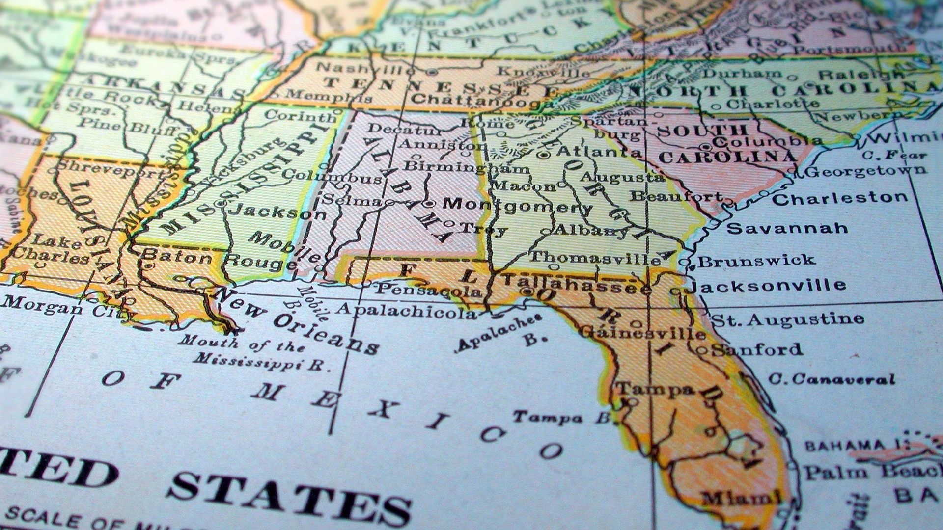 10 Best Places in the South To - Map Southeast United States Of America IStock 139257648