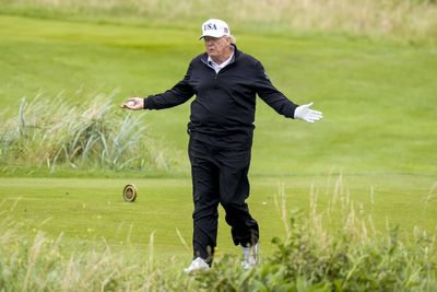 Donald Trump accused of 'cheating' on the golf course in Scotland