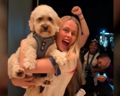 Singing, dancing and a cavapoo called Reggie: how England celebrated Euro 2025 glory