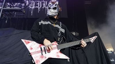 “My guy redesigned it into a medieval weapon: he did the blood splatter, drilled spikes on the side, and added three stripes because we wear Adidas all the time”: Slaughter To Prevail’s electric guitars are as savage as their deathcore breakdowns