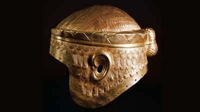 Meskalamdug's Helmet: One of the world's oldest helmets depicts a Mesopotamian prince's man bun