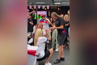 Sweet moment couple get engaged at England’s victorious Euro 2025 final