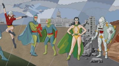 James Gunn says Superman's hero-filled mural contains two characters that are "important" in an unknown DC script