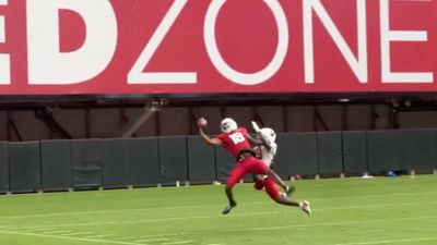 Marvin Harrison Jr. Fought Off Cardinals Defender for Unreal One-Handed Catch at Camp