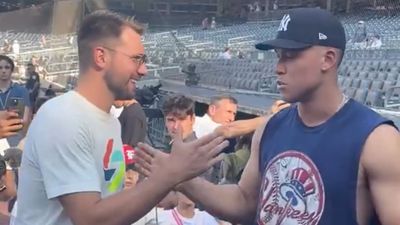 Aaron Judge Met Luka Doncic, Gave Lakers Star Two Cool Gifts Before Yankees Game