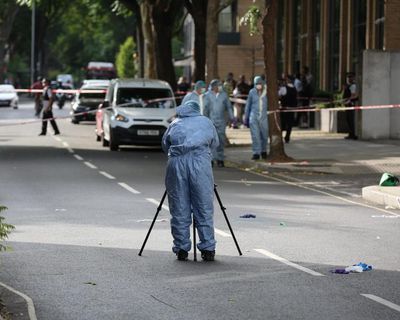 Two dead after four people stabbed at business premises in central London