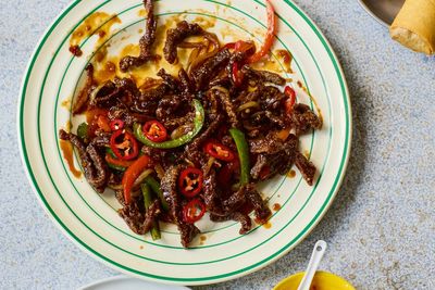 Crispy chilli beef with sriracha: A fakeaway classic with a twist