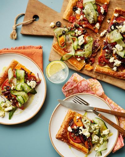 Picnic-perfect: Georgina Hayden’s greek salad tart