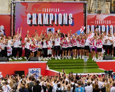 England victory parade: fans join Lionesses in London after Euro 2025 triumph – as it happened