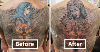 60 Incredible Tattoo Cover-Ups By This Artist Turning Regret Into Beautiful Art
