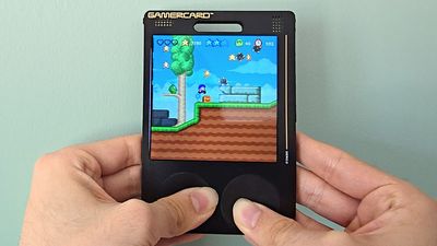 GamerCard is a modern take on a retro gaming handheld, and steeped in classic game heritage