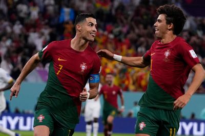 Joao Felix reunites with Cristiano Ronaldo following Chelsea exit