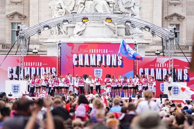 Watch: England victory parade highlights as thousands celebrate Euro 2025 win
