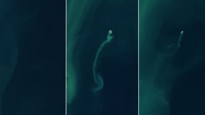 'Ghost island' appears after underwater eruption, then vanishes into the Caspian Sea — Earth from space