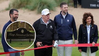 President Donald Trump Cuts Ribbon On New Trump International Golf Links Course In Scotland