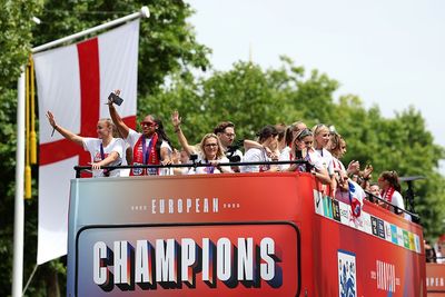 Lionesses celebrate Women's Euro 2025 victory with huge parade in London