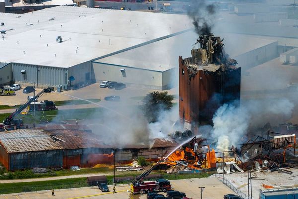 Three missing after massive explosion at Nebraska plant left crews battling fire for hours