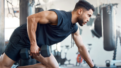 Get stronger in less time, with just a pair of dumbbells and this full-body workout