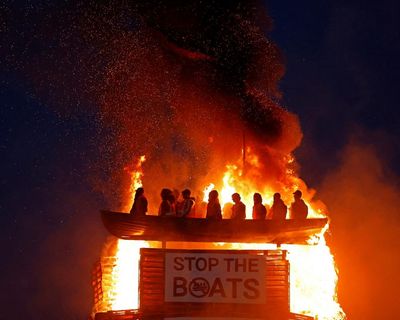 An effigy of refugees, burned by a crowd: this is where Europe’s brutal fantasy of border control has led us