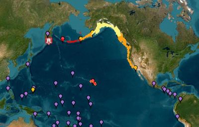 Tsunami reaches US as alerts in Japan and Hawaii downgraded after 8.8 magnitude earthquake - live updates