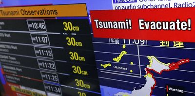 Tsunami warnings are triggering mass evacuations across the Pacific – even though the waves look small. Here’s why