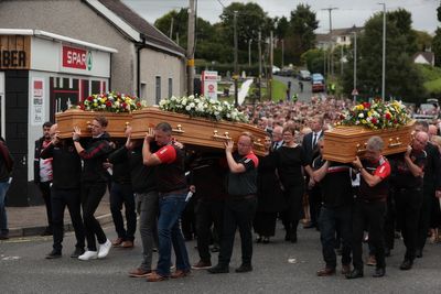 Murder of mother and children has shaken community to its core, service told