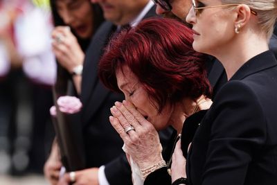Sharon Osbourne emotional as family look at Ozzy Osbourne tributes in Birmingham