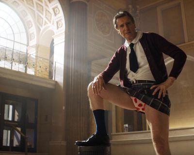 The Naked Gun review – Liam Neeson deadpans impeccably in outrageously amusing spoof reboot