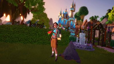 Pickaxe meets rock somewhere peaceful riddle solution in Disney Dreamlight Valley