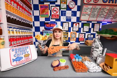 Artist to serve up fish and chips at takeaway shop made entirely from felt