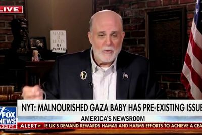 Fox News’ Mark Levin shrugs off starvation in Gaza because malnourished Palestinian baby has pre-existing health issues