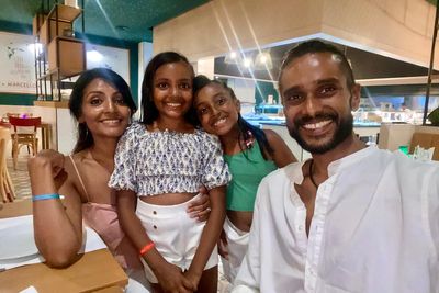 Father of two diagnosed with brain tumour after collapsing on London Tube