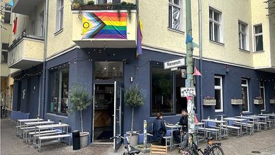 How a Berlin café’s neon sign welcoming the Queer community became a target for hate