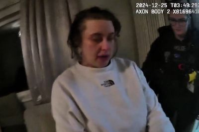 Moment woman arrested for Christmas Day fatal stabbing over Tinder discovery