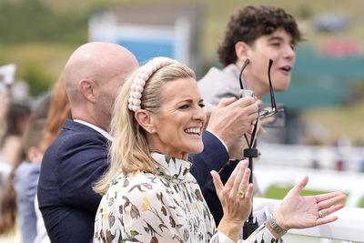 Gabby Logan cheers on daughter as budding jockey competes at Goodwood
