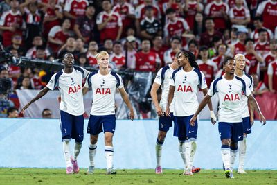 Tottenham sink Arsenal as Sarr hits wondergoal from halfway line