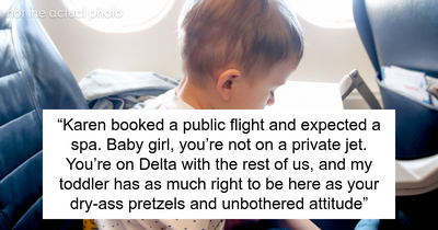 Mom Loses It Online About Passive-Aggressive Karen On Flight, Netizens Clap Back With Reality Check