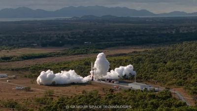 After 54-year wait, Australia's first attempt at an orbital rocket crashes 14 seconds after liftoff
