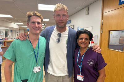 Andrew Flintoff hails NHS staff who cared for him after car crash