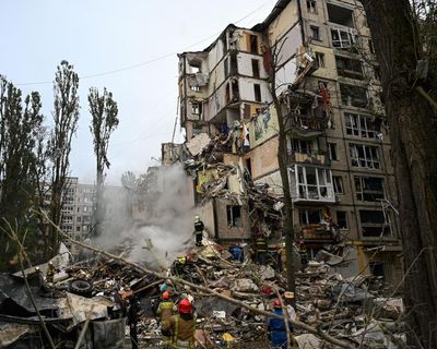 Ukraine war briefing: Zelenskyy calls for ‘regime change’ in Russia as attack on Kyiv kills 26