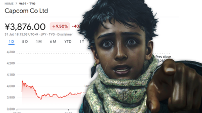 Capcom's stock price plummets as its latest financial report shows cratering Monster Hunter Wilds sales