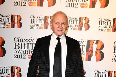Anthony Hopkins channels Hannibal Lecter while wearing Skims face wrap