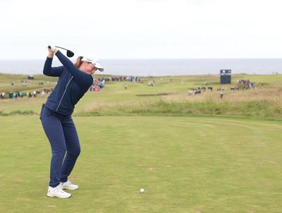 Lottie Woad’s second-round charge at Women’s Open undone by triple bogey
