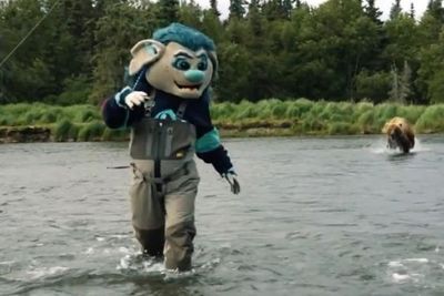 NHL player and mascot charged by bear while shooting video in Alaskan river