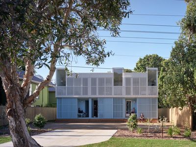 Australia’s house of the year goes to a prefab beach shack trio on Stradbroke Island