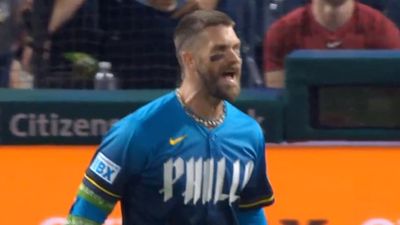 Bryce Harper Argues, Gets Ejected After Being Called Out on Checked Swing