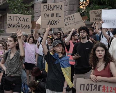 In wartime, demonstrations in Ukraine can never be more than a peaceful protest