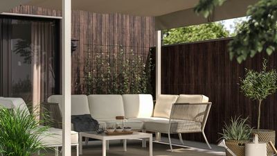 Wait, This Expensive-Looking Pergola From IKEA Costs Way Less Than I Thought It Would — And It's Not in Basic 'Garden Gray'